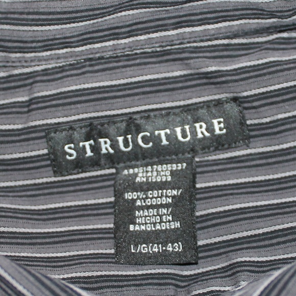 Structure Mens Causal Button Down Shirt - Picture 5 of 5